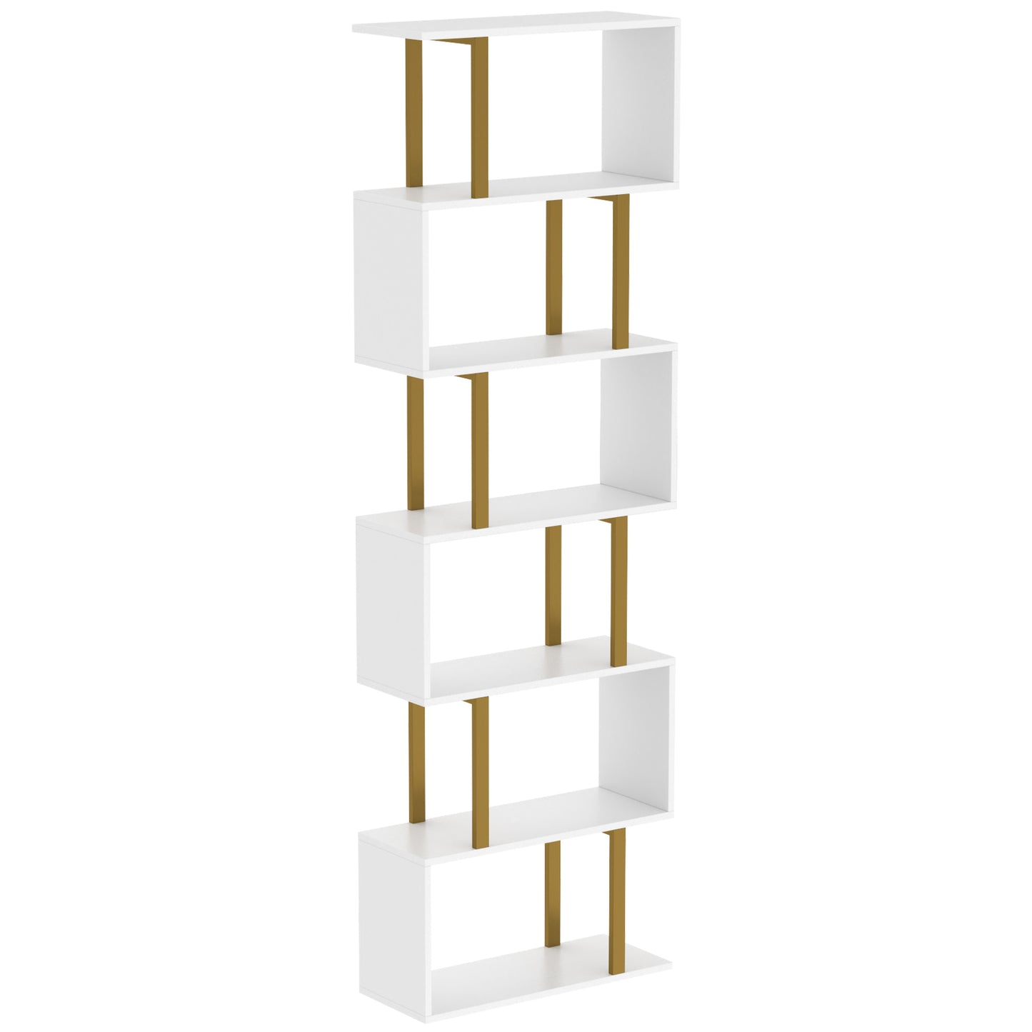 HOMCOM standing units free bookshelves industrial case bedroom