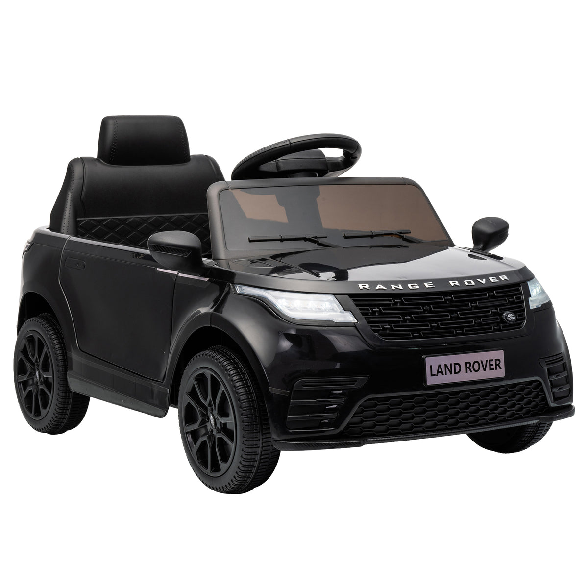 AIYAPLAY Range Rover Velar Licensed 12V Electric Car for Kids with Remote, 4-Wheel Suspension, Slow Start for 2-4 Years, Black Default Title