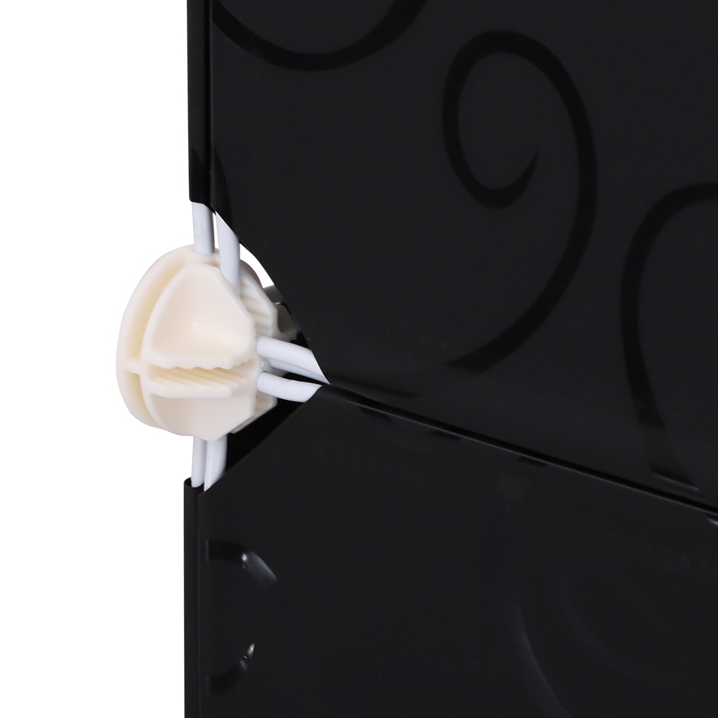 HOMCOM Portable Wardrobe for Bedroom, 12 Cube Closet with 2 Hanging Rails, Modular Storage Cabinet, Plastic Armoire for Space Saving, White and Black