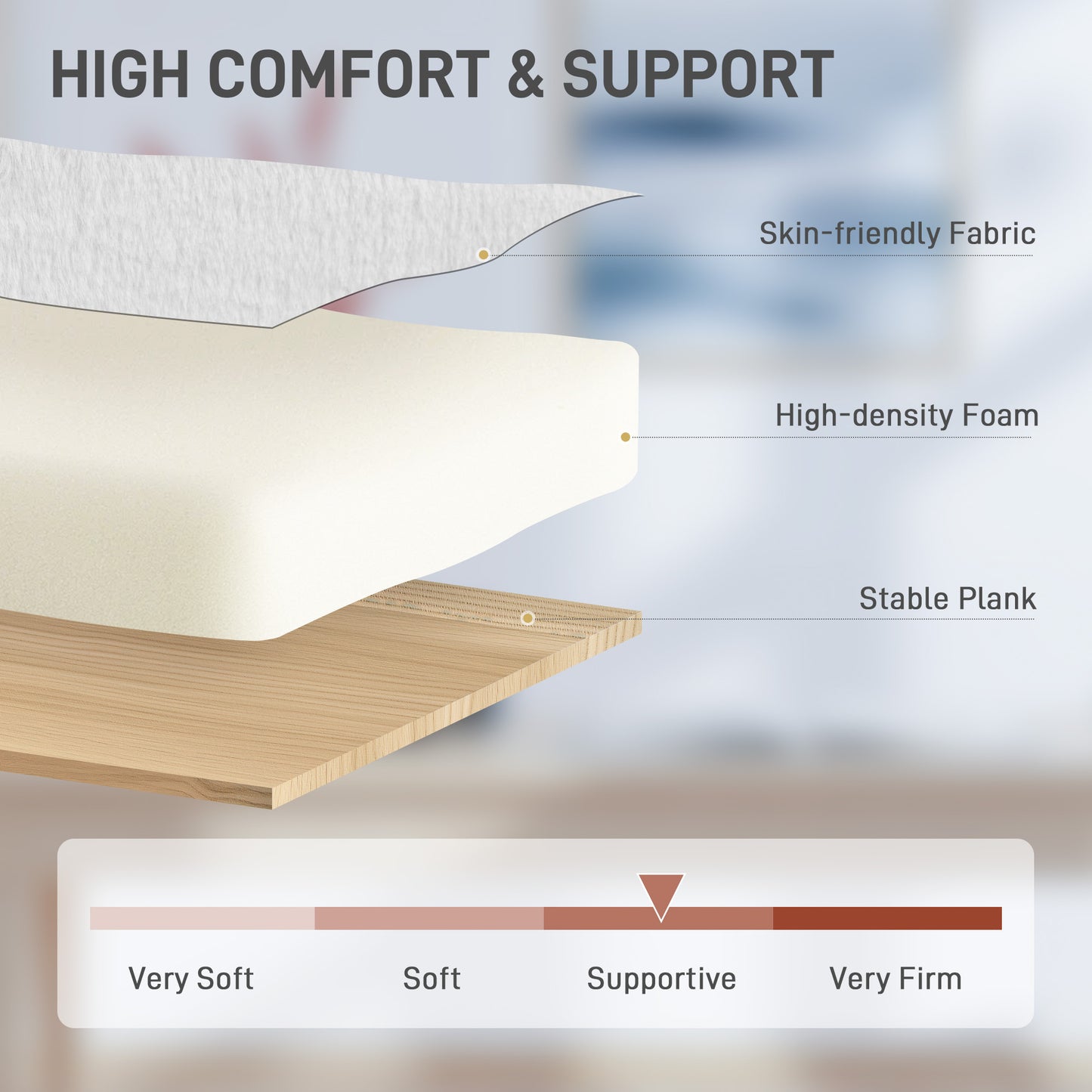 HOMCOM Faux Fur Rabbit Chair - Cream White