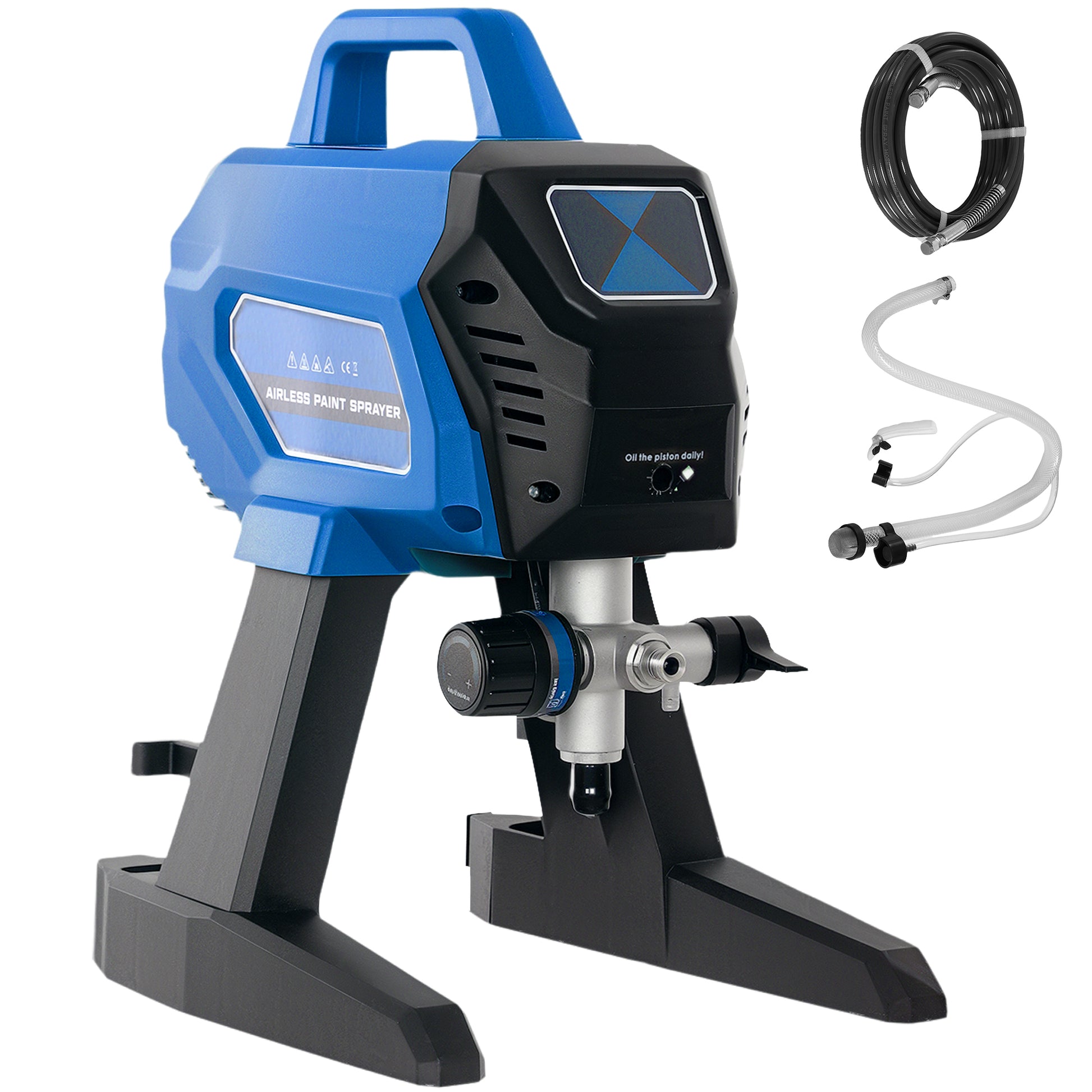 HOMCOM Airless Paint Sprayer, Thinning-Free Electric Paint Spray Gun for Walls, Fences & DIY Projects, Dark Blue Default Title