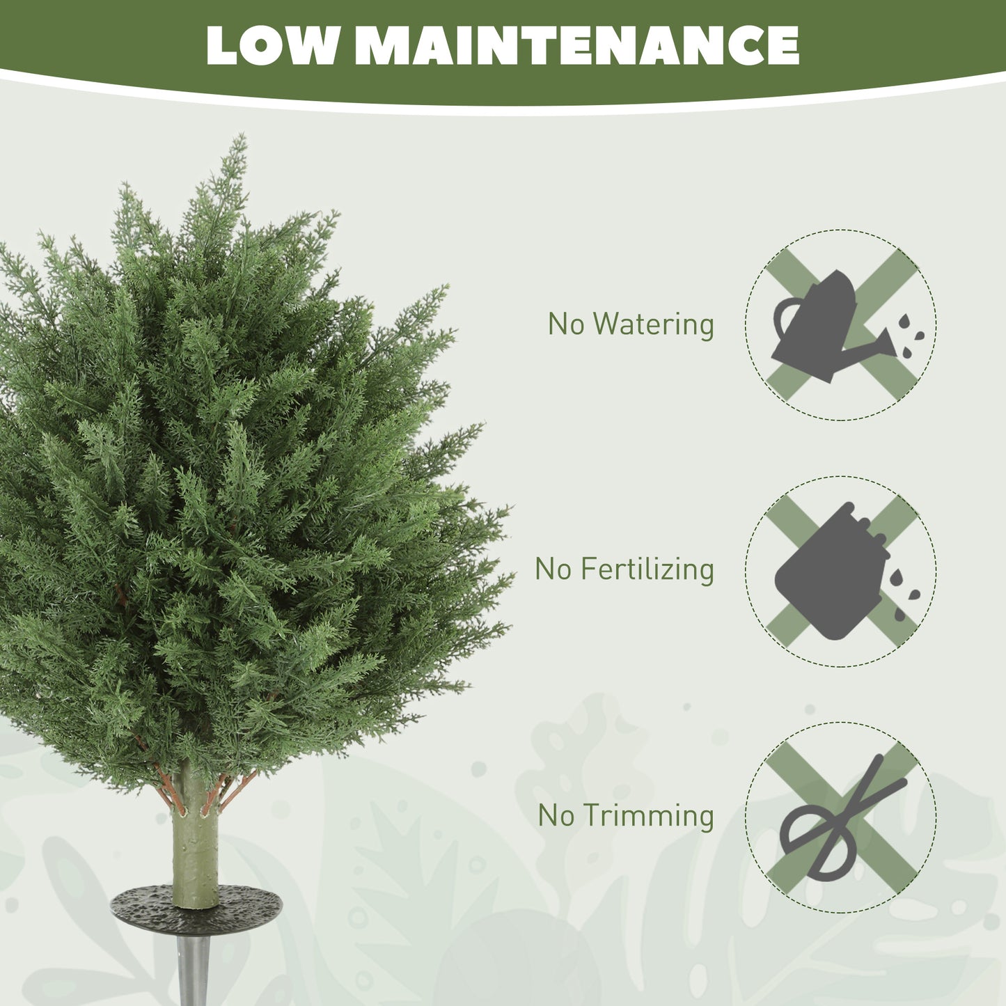  these fake outdoor plants can be easily placed in flower pots or directly inserted into the ground