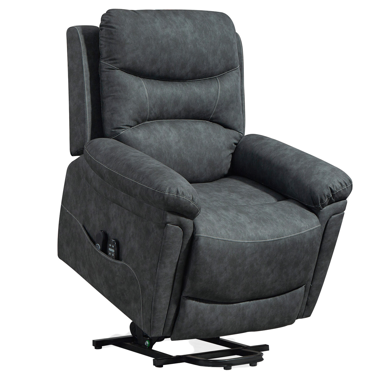HOMCOM Riser Recliner Chair with Massage and Heat, Electric Lift Recliner Armchair for Elderly with Spring Cushion, Grey Default Title