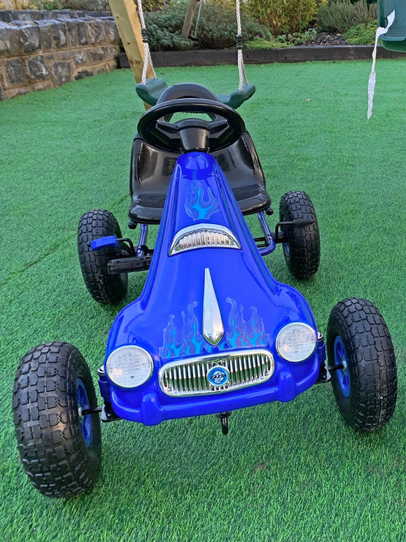 Prince Rubber Wheel Go Kart Blue