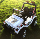 DRIFTER RAPTOR POWERFUL 12V ELECTRIC RIDE ON JEEP WHITE
