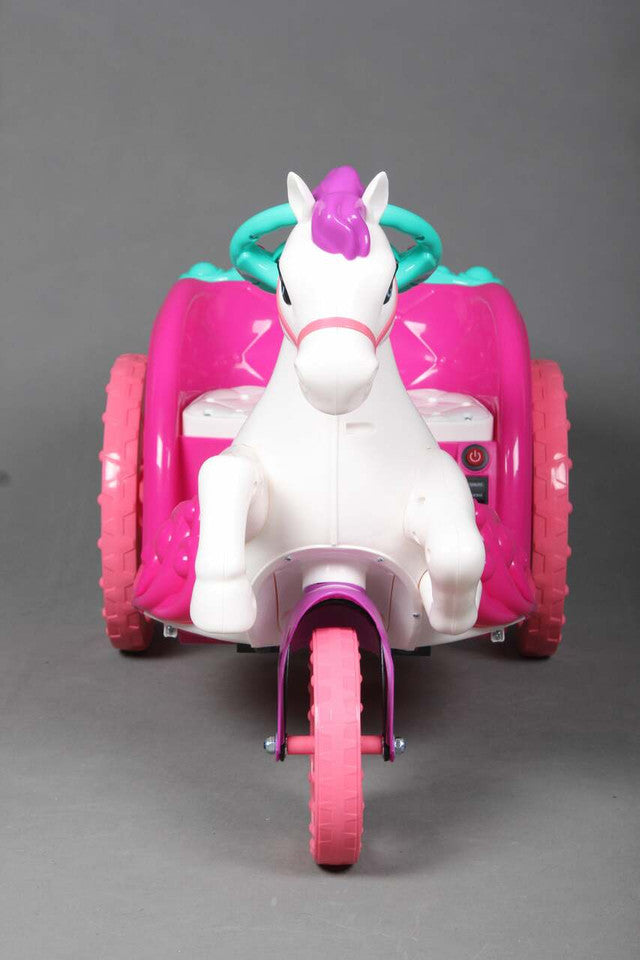 Unicorn Princess 6V Electric Ride On Carriage Pink