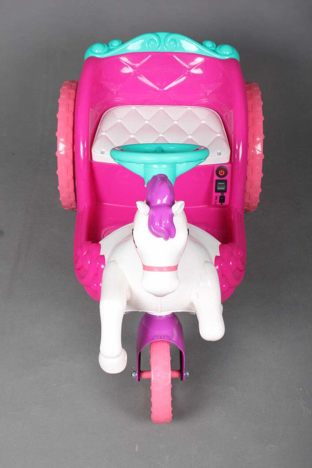 Unicorn Princess 6V Electric Ride On Carriage Pink