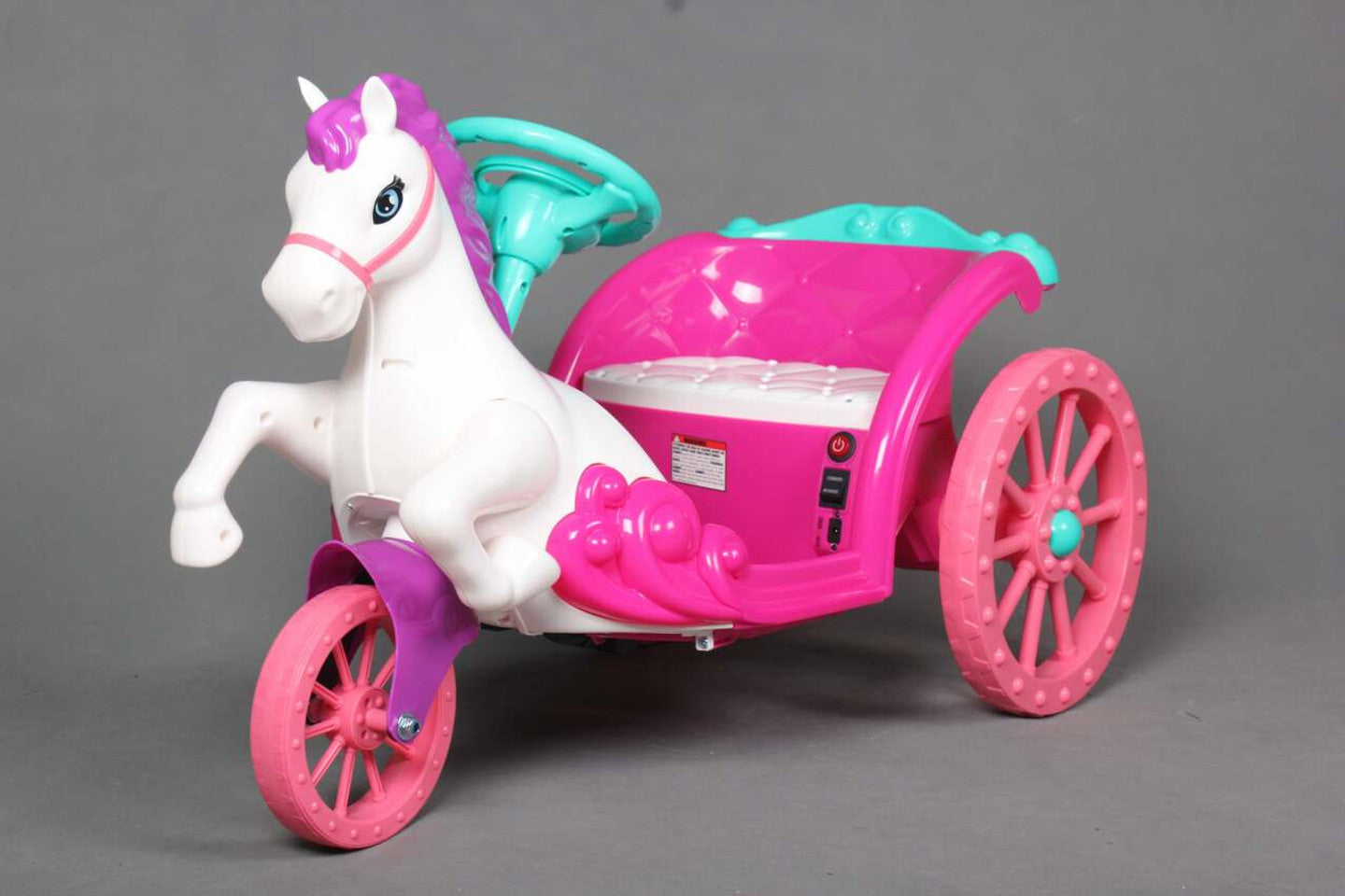 Unicorn Princess 6V Electric Ride On Carriage Pink