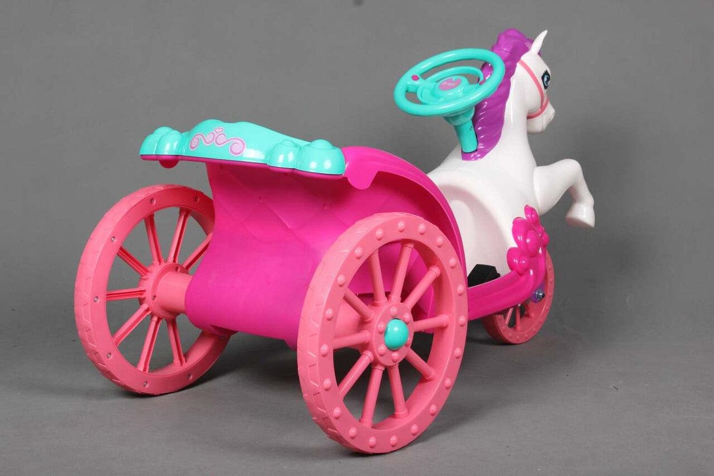Unicorn Princess 6V Electric Ride On Carriage Pink