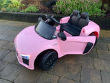 Licensed Audi R8 Spyder 12V Electric Ride On Car Pink