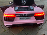 Licensed Audi R8 Spyder 12V Electric Ride On Car Pink