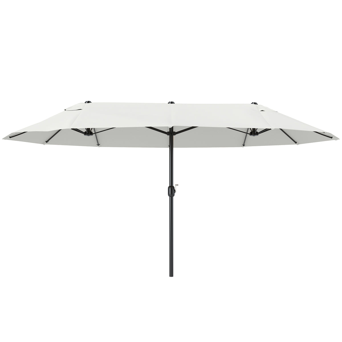 Outsunny 4.6m Double Garden Parasol - Beige