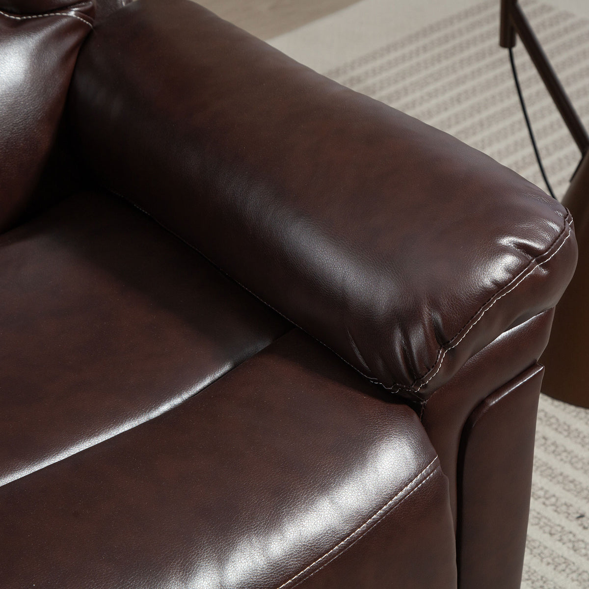 HOMCOM Riser Recliner Chair with Massage and Heat, Electric Lift Recliner Armchair for Elderly with Spring Cushion, Brown