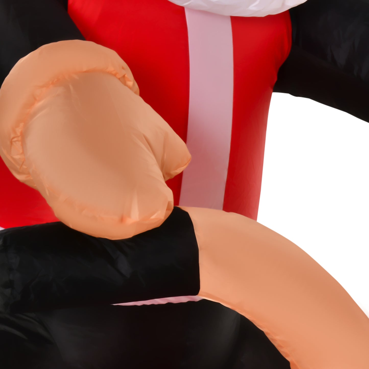 HOMCOM 5.5ft Christmas Inflatable Santa Claus Riding a Motorcycle Blow Up Decoration Xmas DÃ©cor for Garden