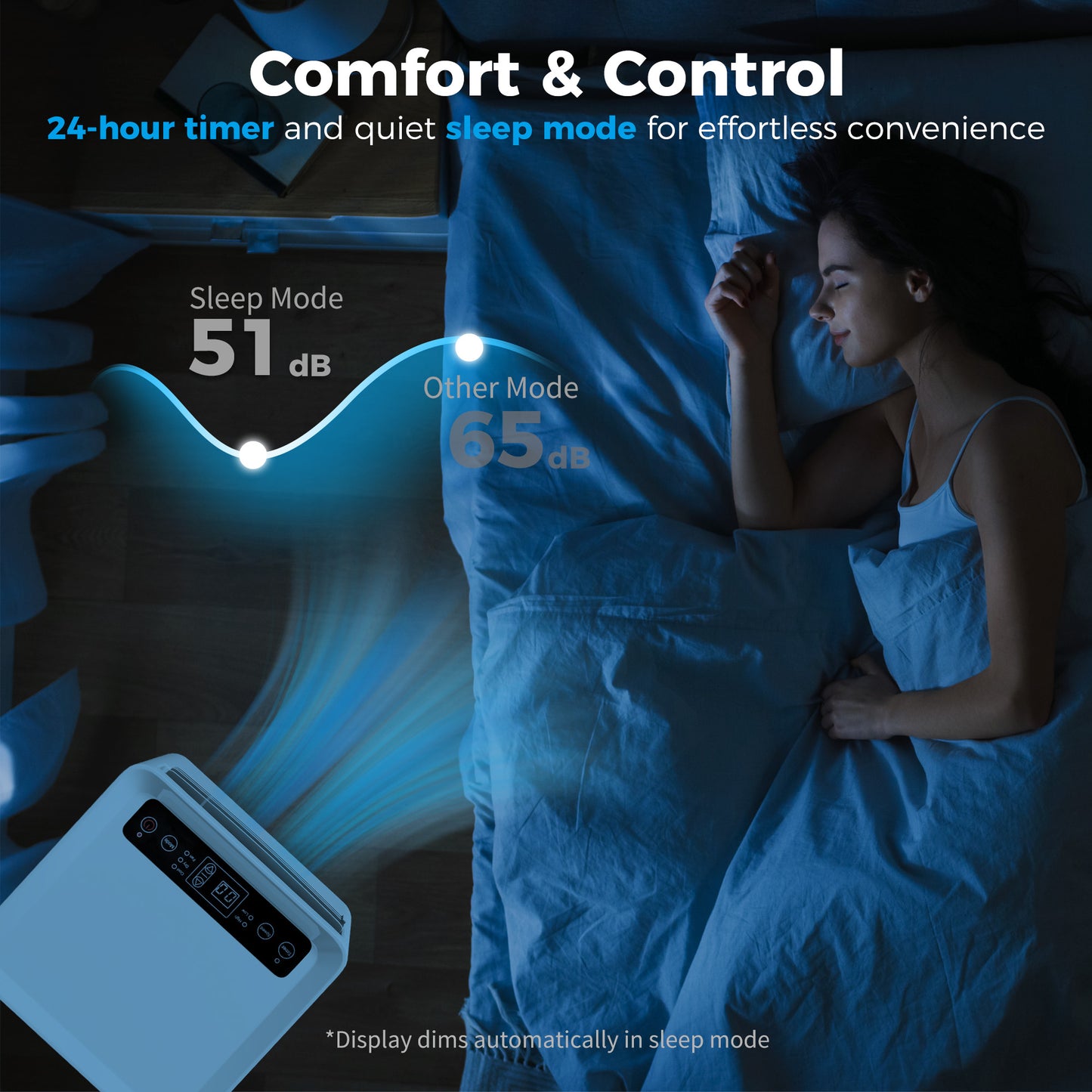HOMCOM Portable Air Conditioner 9000 BTU, Air Conditioning Unit with Digital Display for Room up to 28ãŽ¡