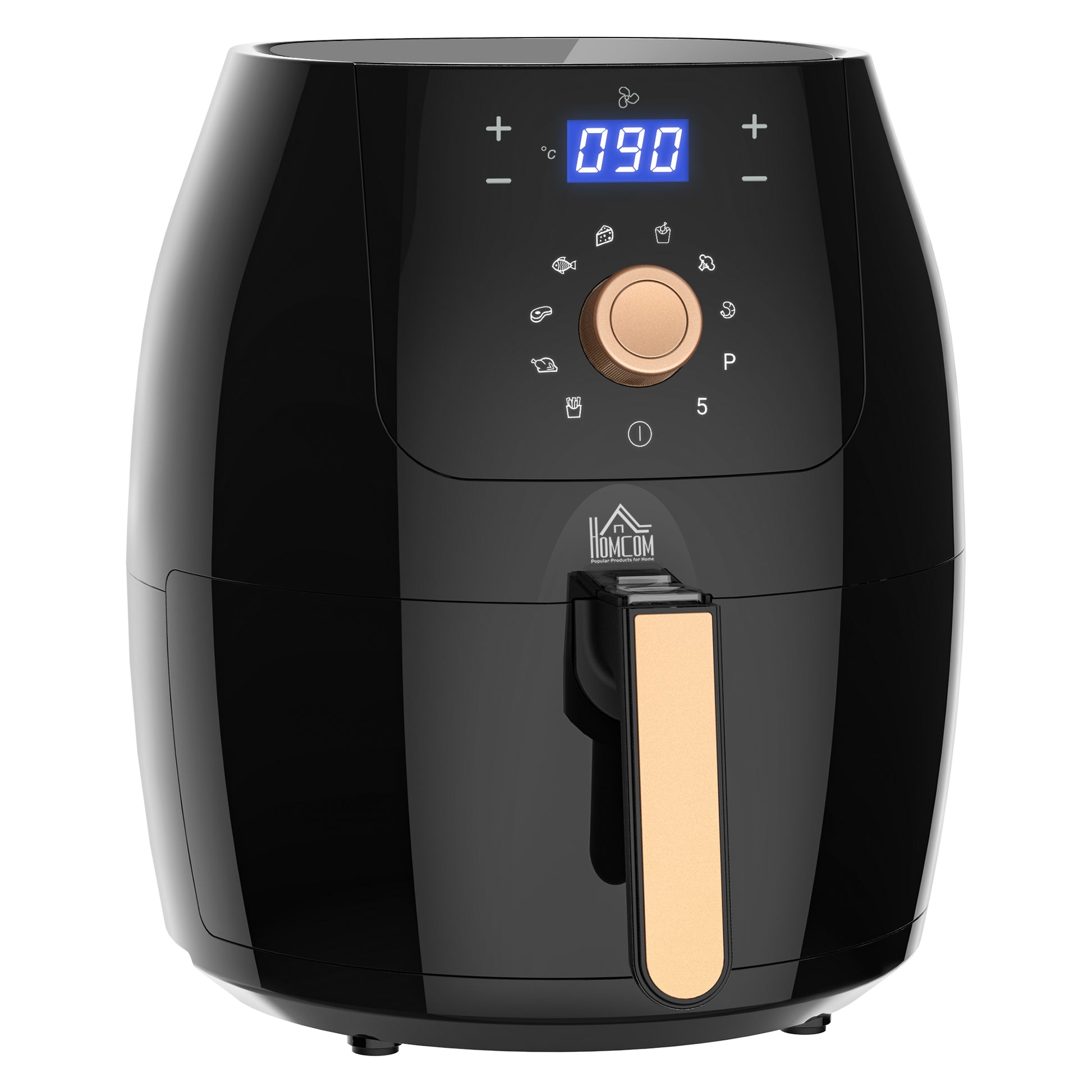 HOMCOM 5.5L 1700W Air Fryer, with Digital Display, 80-200â„ƒ Temperature