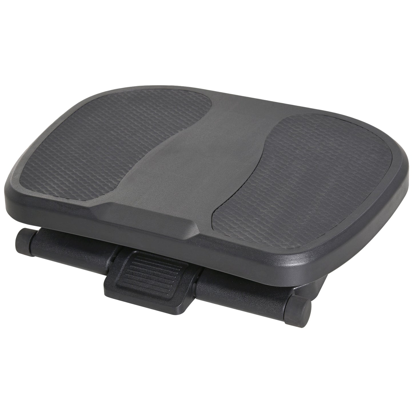 HOMCOM 0-30Â° Three-Height Under-Desk Support Footrest - Black