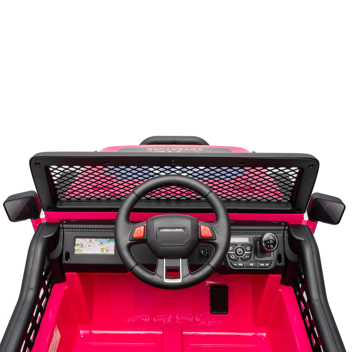 AIYAPLAY 12V Kids Electric Ride on Car with 2 Motors, Remote Control, Soft Start, Four-Wheel Suspension, Seat Belt