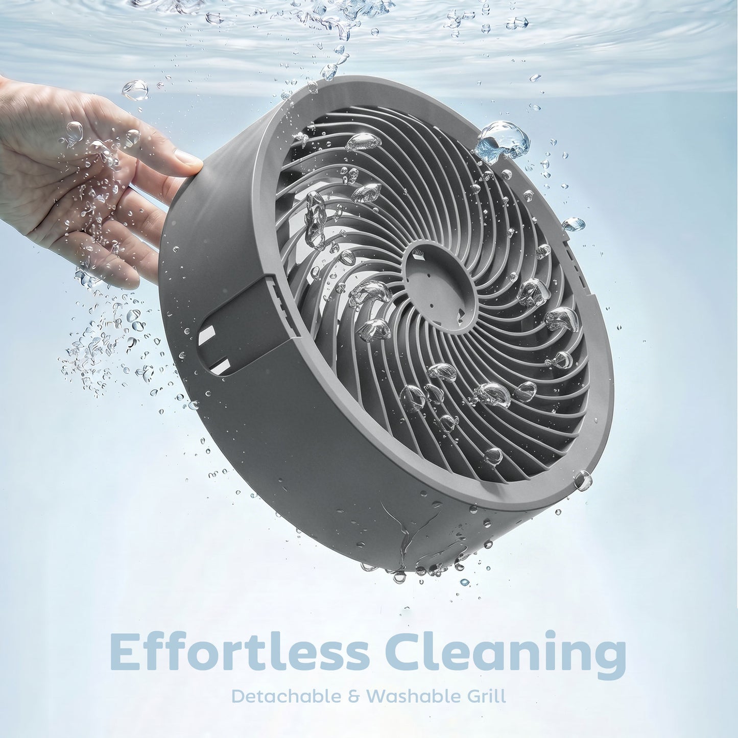 HOMCOM 20 dB Silent Standing Fan for Bedroom, 44" Pedestal Fan with 90Â° Oscillating, 8 Speeds and LED Light, Grey