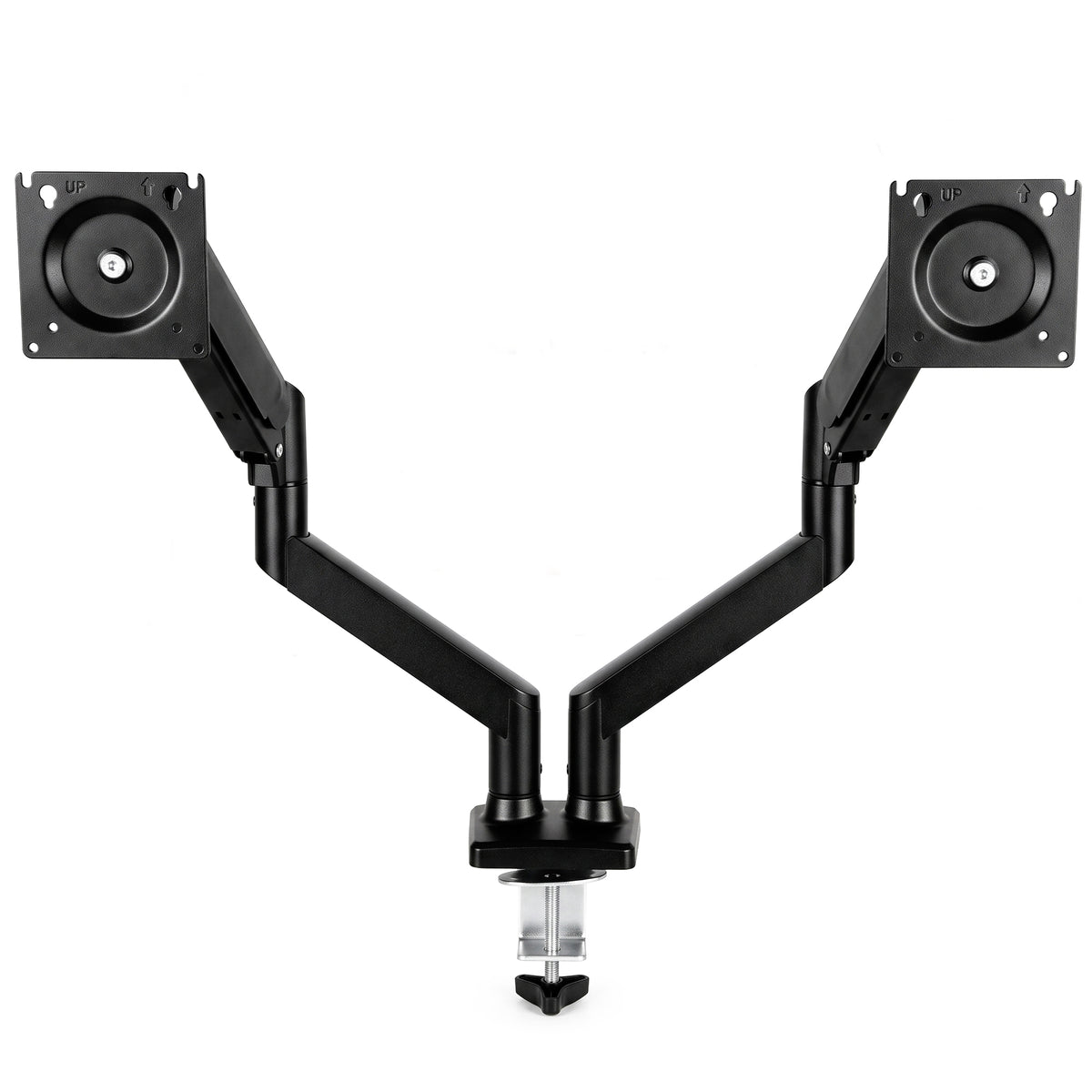 HOMCOM Dual Monitor Stand for 2 Screens up to 32", Height Adjustable Monitor Riser with Tilt & Swivel Default Title