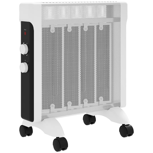 HOMCOM 2kW Electric Heater, 10-45â„ƒ Temperature - White