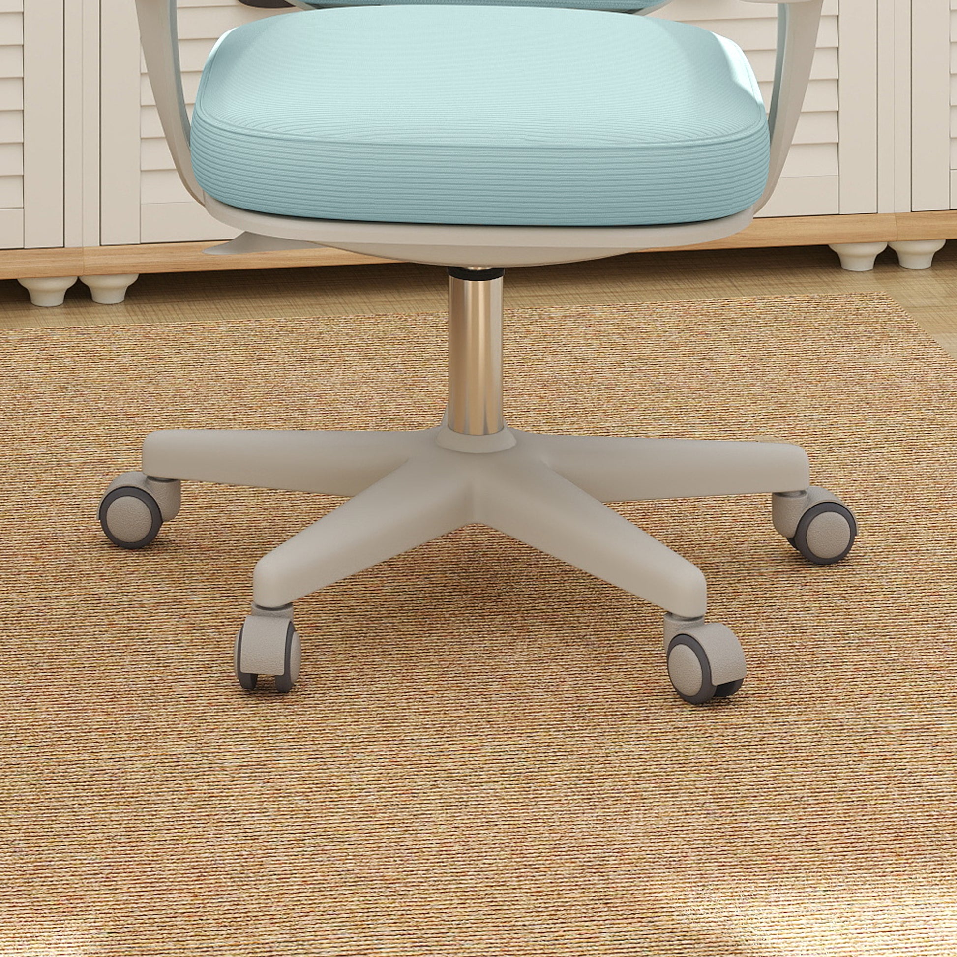 Vinsetto 44-56cm Mesh Back Office Chair - Light Green