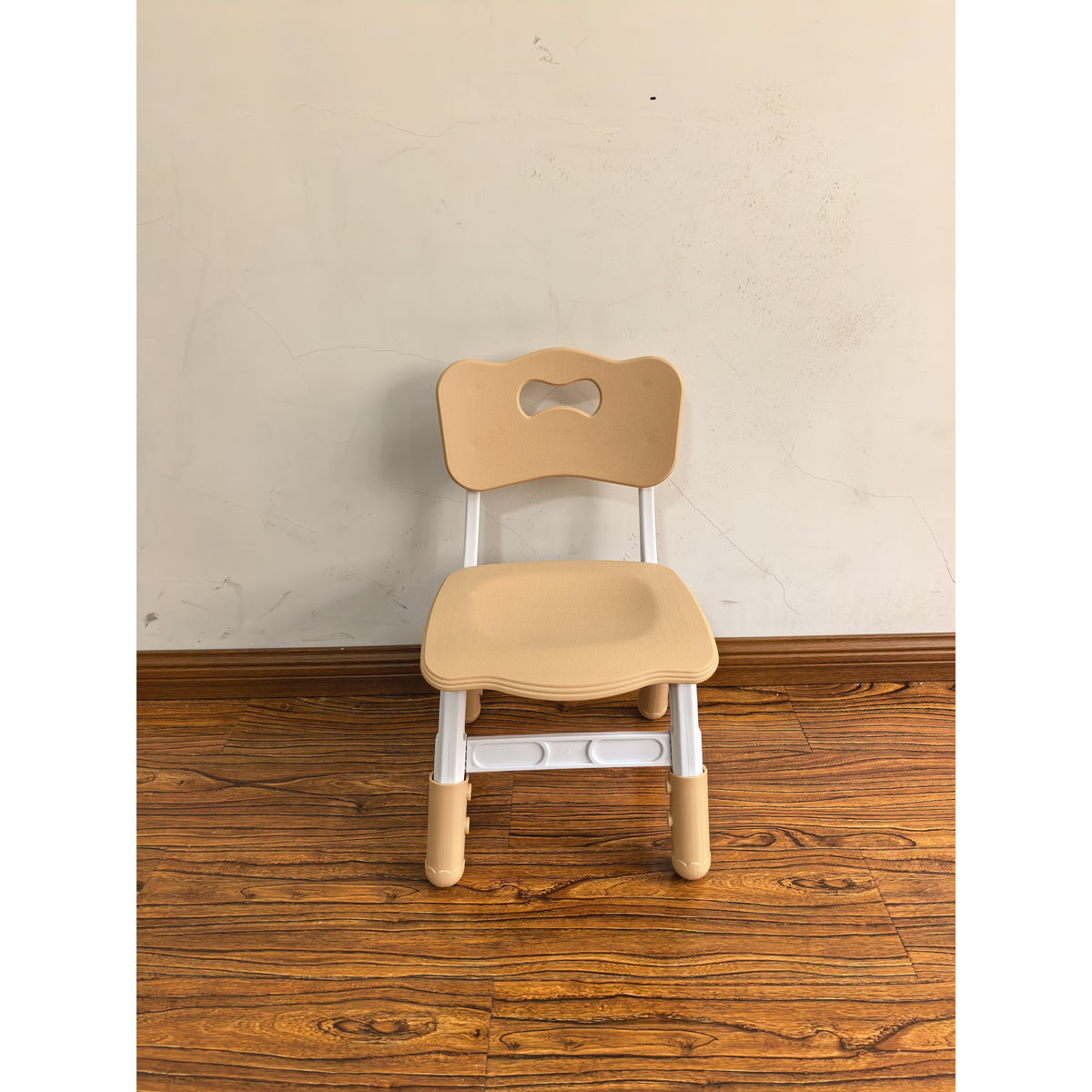 AIYAPLAY 2 PCS Kids Desk Chairs, 3 Level Height Adjustable Children's Chairs with Backrest for 1.5-8 Years, Max Load 50KG, Brown