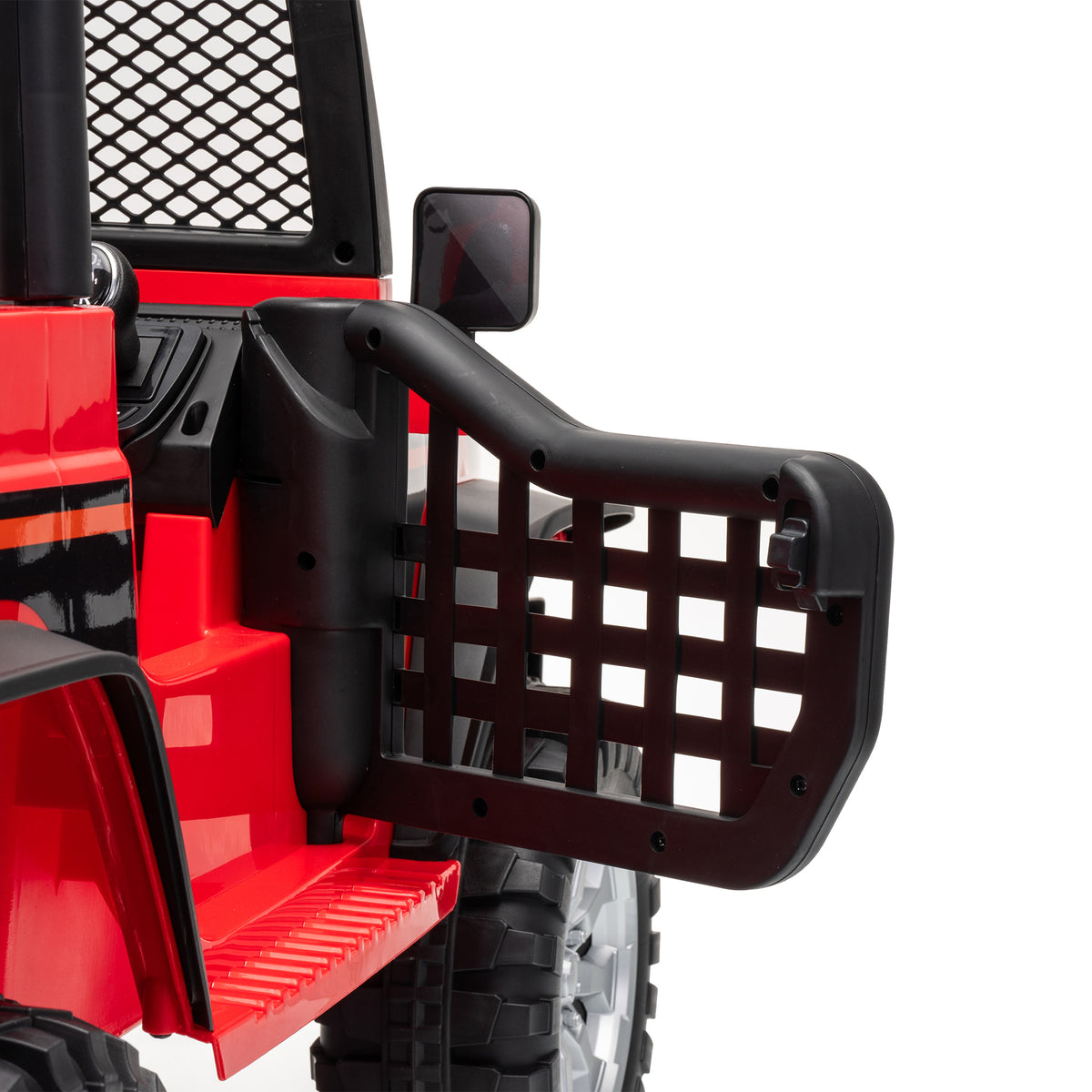 AIYAPLAY 12V Kids Electric Ride on Car with 2 Motors, Remote Control, Soft Start, Four-Wheel Suspension, Seat Belt