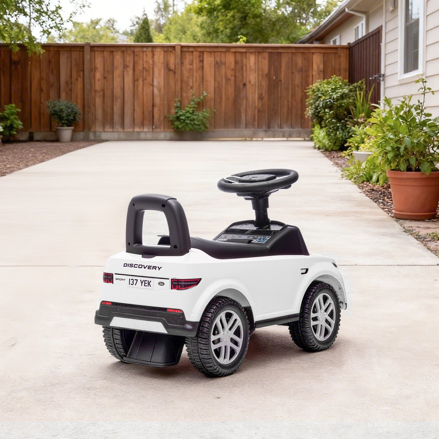 AIYAPLAY Land Rover Licensed Toddler Ride on Car with Horn, Engine Sounds, Under-Seat Storage, for 18-36 Months, White