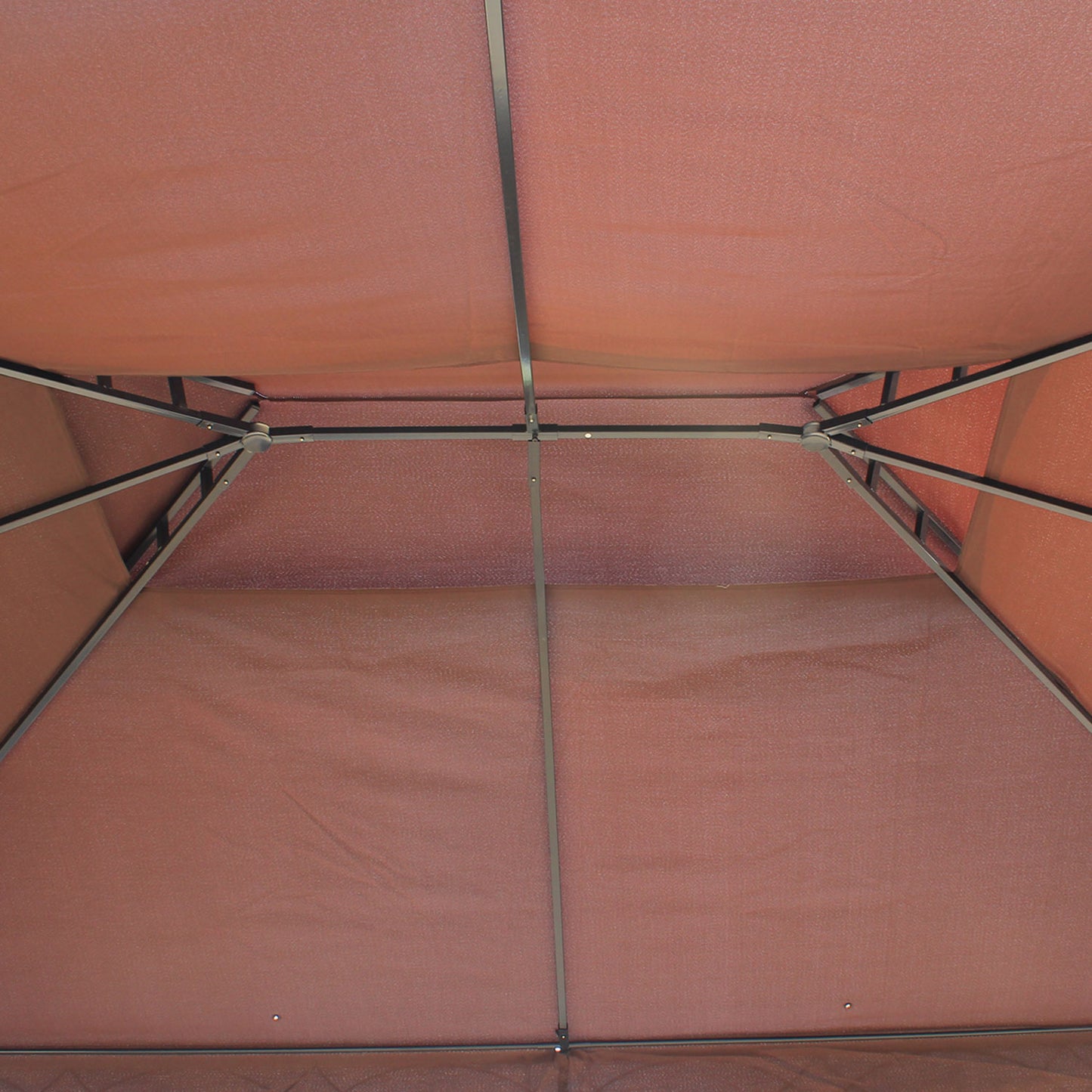 Outsunny 3 x 4m Garden Gazebo, DoubleÂ Roof Marquee Canopy Shelter with Sidewalls, SolidÂ SteelÂ FrameÂ forÂ Garden,Â Lawn,Â BackyardÂ andÂ Deck