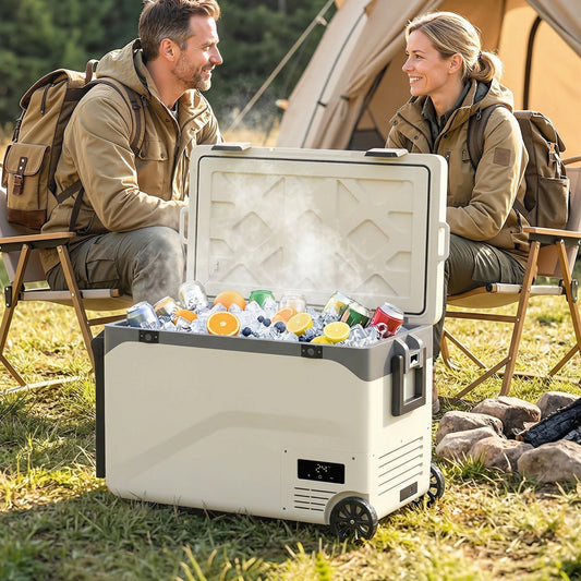Outsunny 42.5L Compressor Car Fridge Freezer, Camping Refrigerator with App Control, 20â„ƒ-20â„ƒ