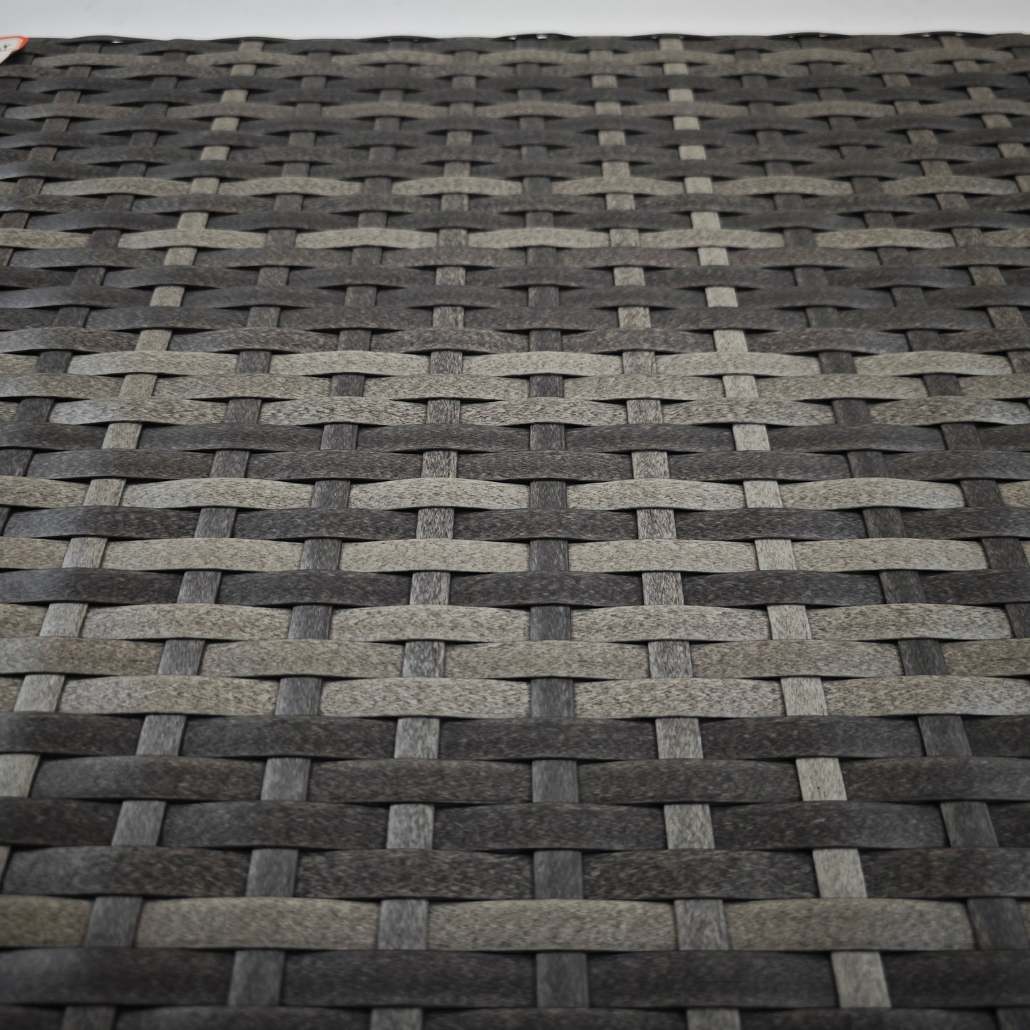 Outsunny Foldable Outdoor Side Table, Rattan Garden Coffee Table with Steel Frame, Space Saving Bistro Garden Furniture for Patio, Balcony, 60 x 41 x 41 cm, Mixed Grey