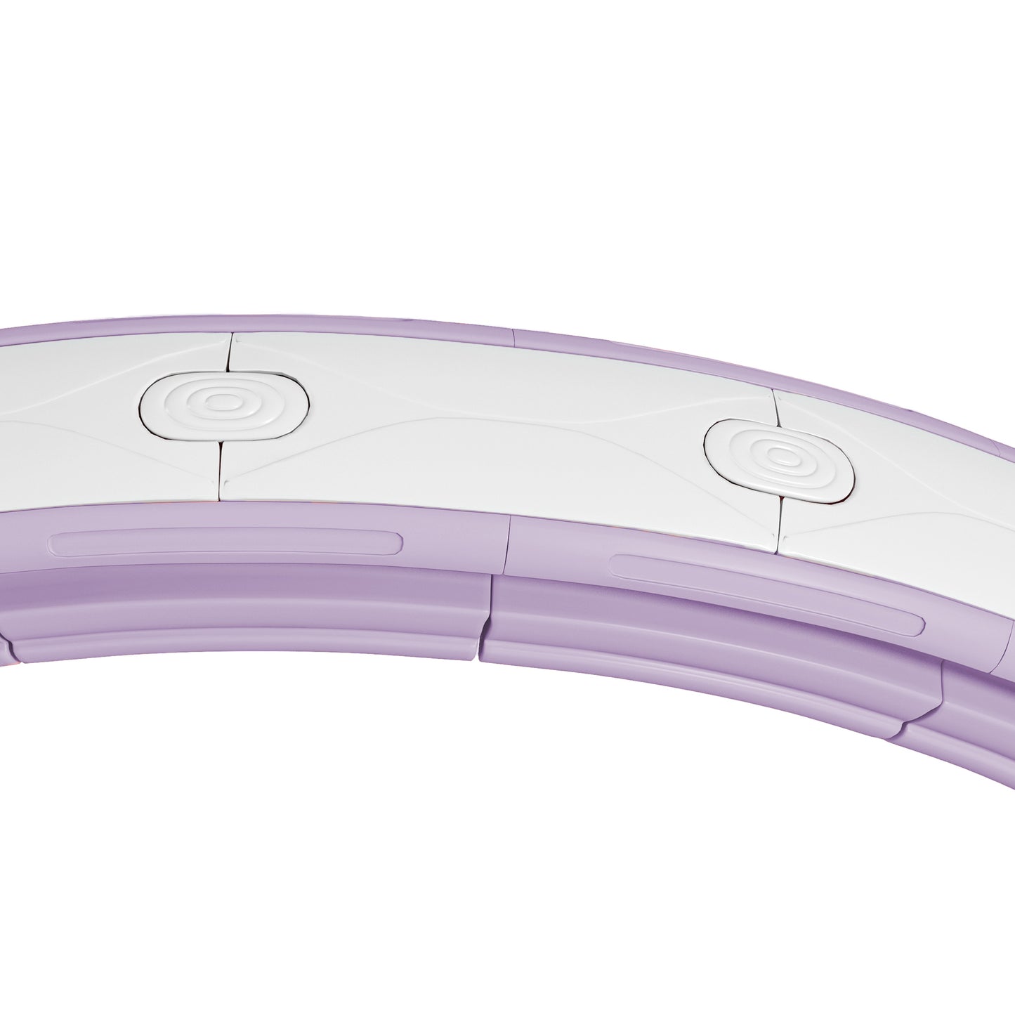 SPORTNOW Smart Weighted Hula Hoop, Massage Hula Ring w/ 16 Detachable Knots, 360Â° Auto-Rotating Ball, Digital Counter, Purple