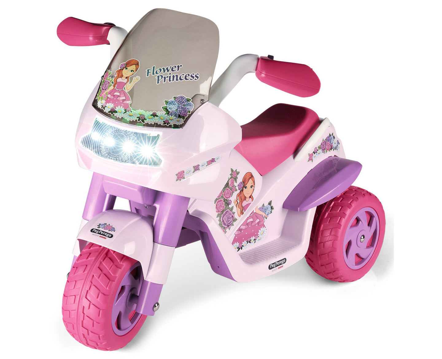 Peg Perego Flower Princess 6V Electric Ride On Motorbike