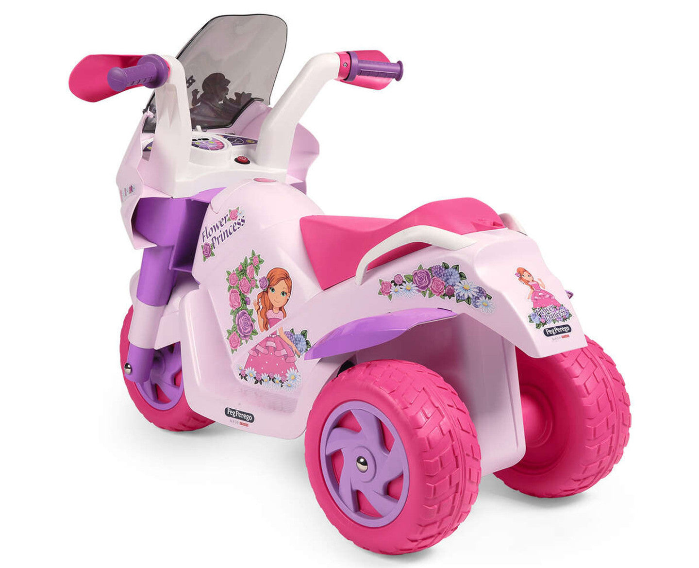 Peg Perego Flower Princess 6V Electric Ride On Motorbike