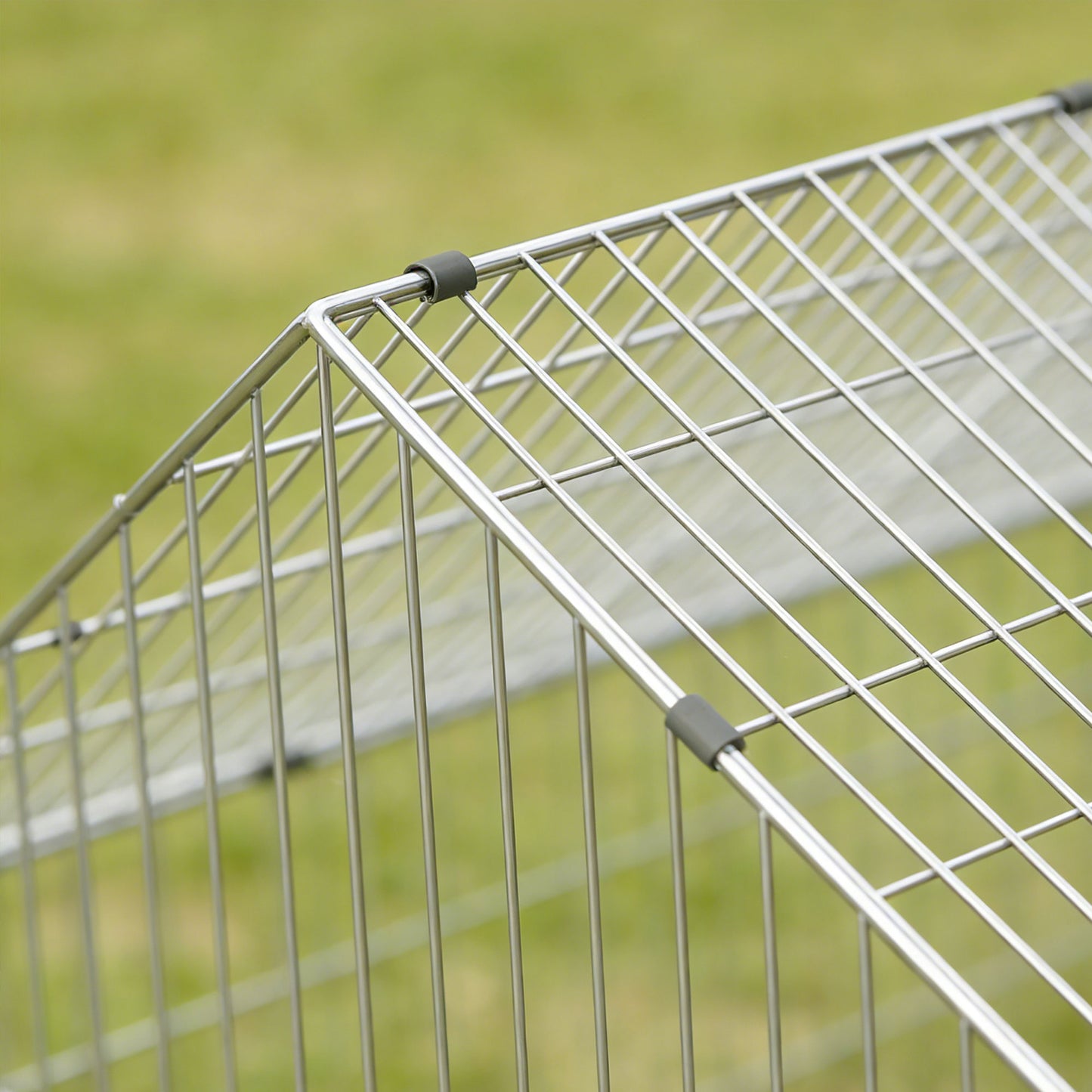 PawHut Rabbit Run with Protective Cover for  Small Animals, Chickens, Guinea Pigs, Tortoises, 180 x 75 x 75 cm, Black