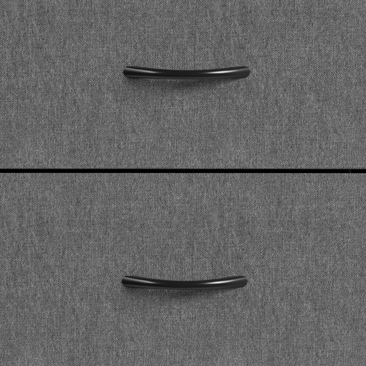 HOMCOM Chest of Drawers, Dresser with 4 Fabric Drawers, 4 Pockets, 2 Hooks and Steel Frame, Storage Unit, Grey