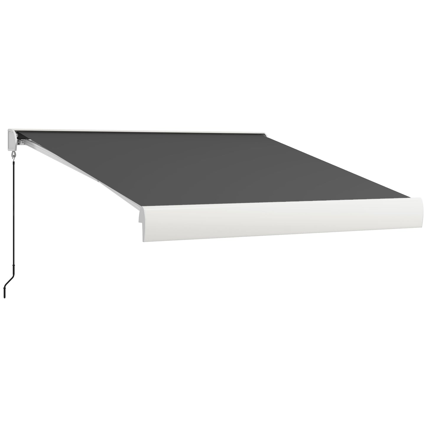 Outsunny 2.5 x 3m Electric Cassette Awning, with Remote - Grey Default Title