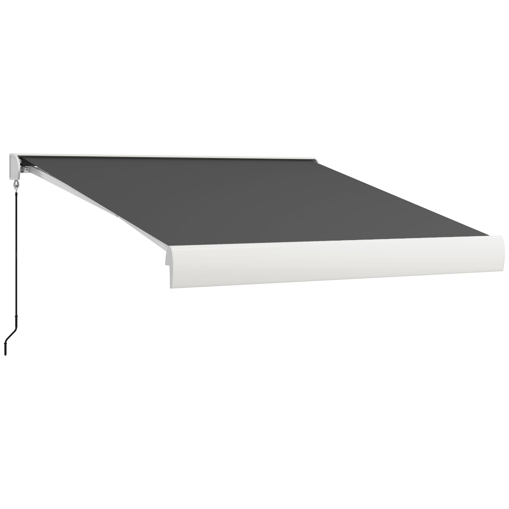 Outsunny 2.5 x 3m Electric Cassette Awning, with Remote - Grey Default Title
