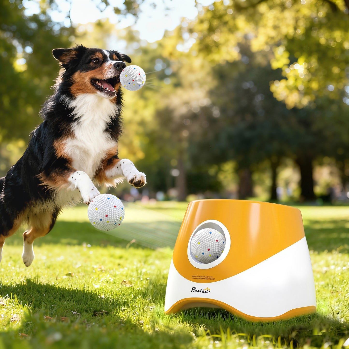 PawHut 6 Pack Dog Balls Toys Fits Aggressive Chewers, Indestructible Teething and Water ETPU Balls for Throw and Fetch