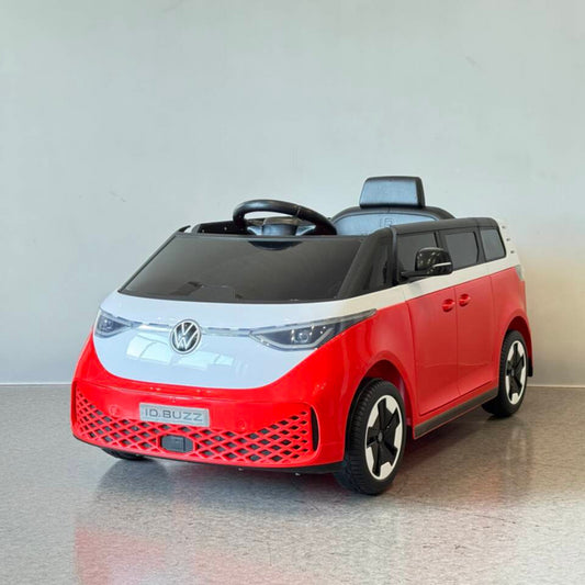 Officially Licensed Volkswagen ID Buzz Red 12v Kids Electric Ride On with Parent Remote