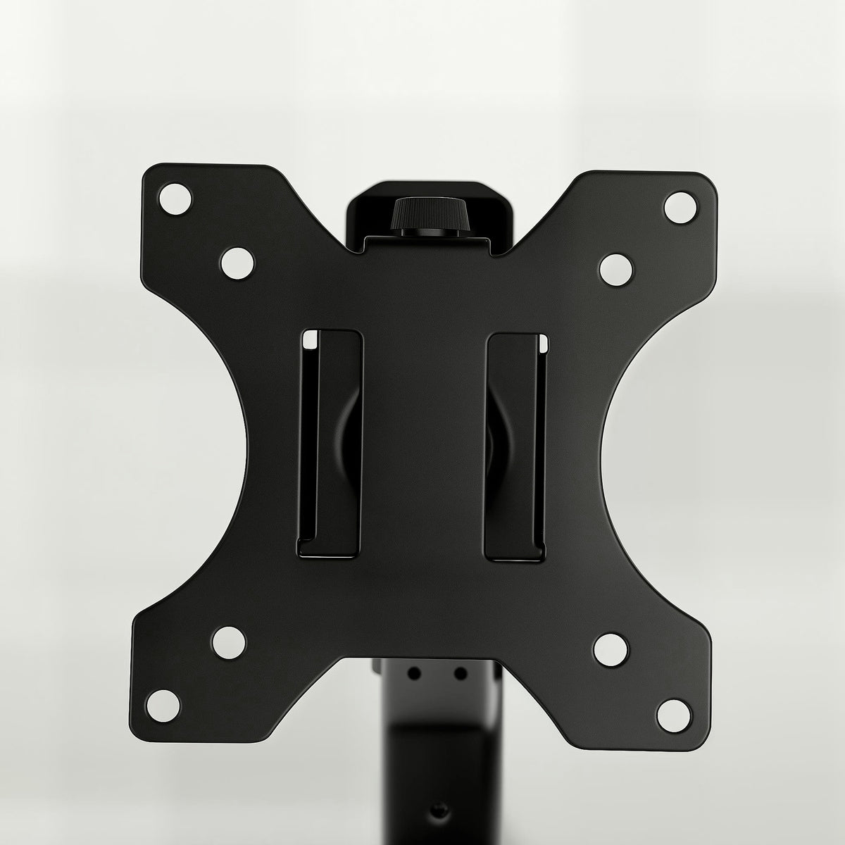 HOMCOM Monitor Stand up to 32" Height Adjustable Monitor Riser with Tilt & Swivel