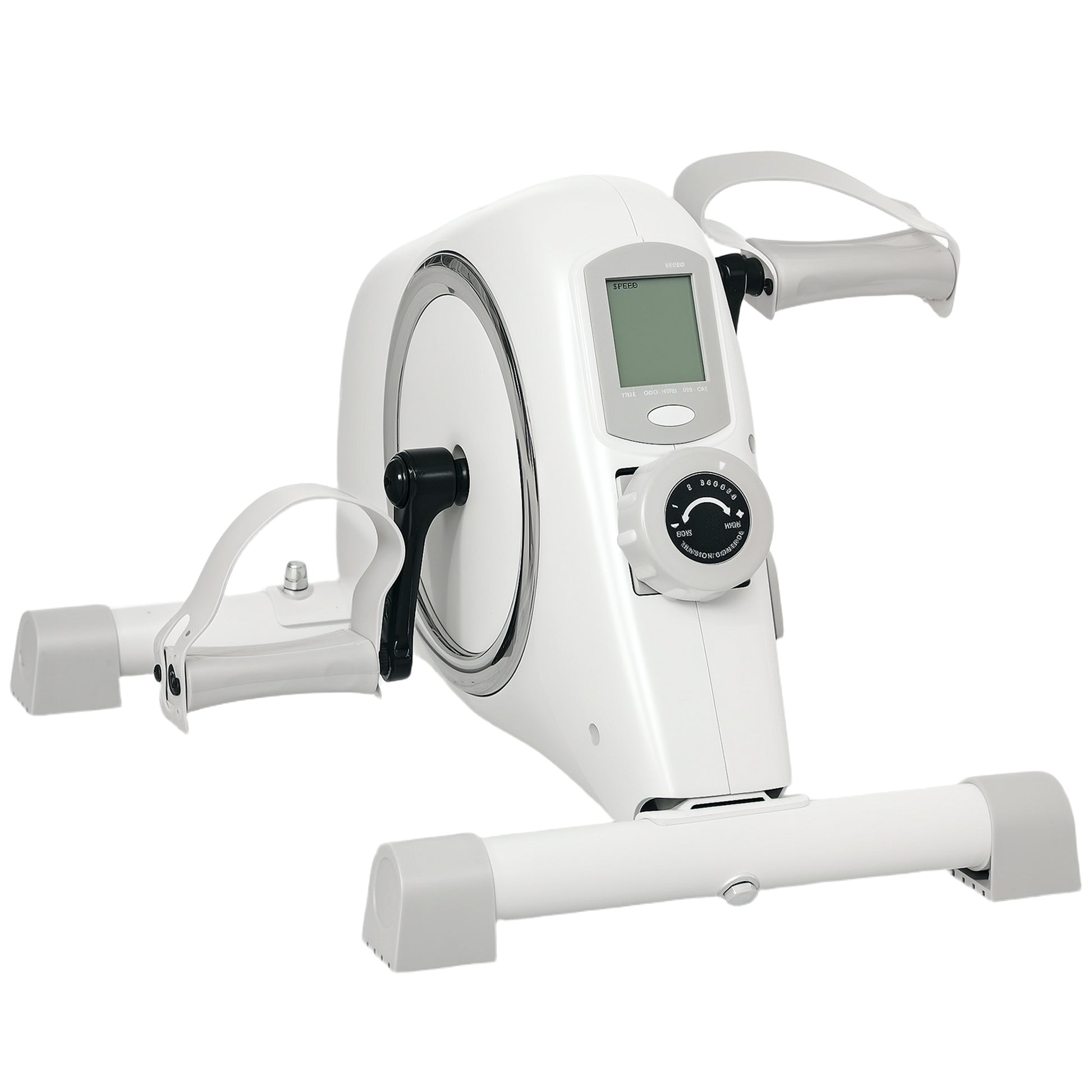 SPORTNOW Pedal Exerciser with Eight Level Magnetic Resistance, with Eight-Level Magnetic Resistance, White