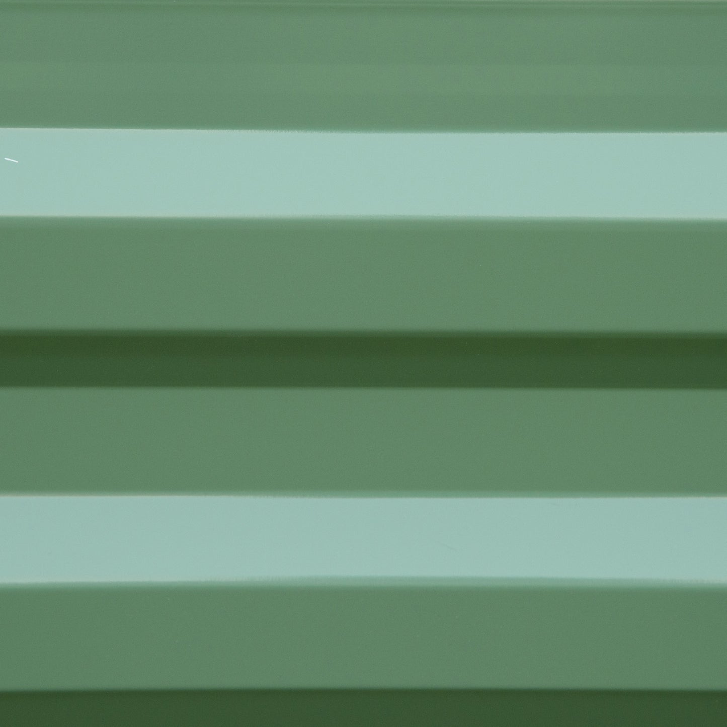 Outsunny Set of 2 291L Raised Garden Bed, Elevated Galvanised Planter Box for Flowers, Herbs, 100x100x30cm, Green