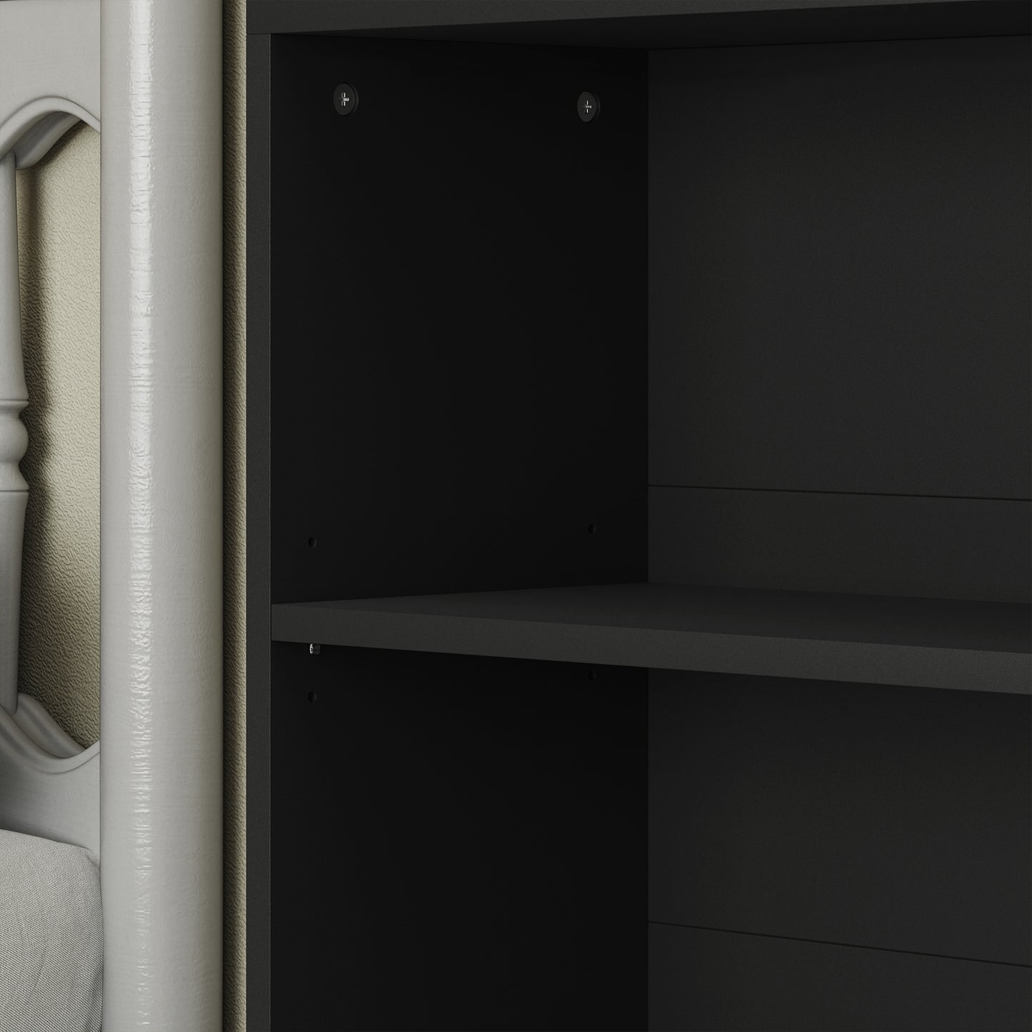 HOMCOM Six Shelf Bookcase - Black