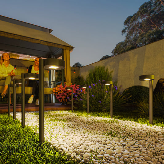 Outsunny Solar Lights Outdoor Garden Stake 8 Pack Pathway Lighting, Solar Stake Lights with Auto On/Off LED, IP44 Waterproof Plastic Outdoor Garden Lighting for Path, Patio and Landscape