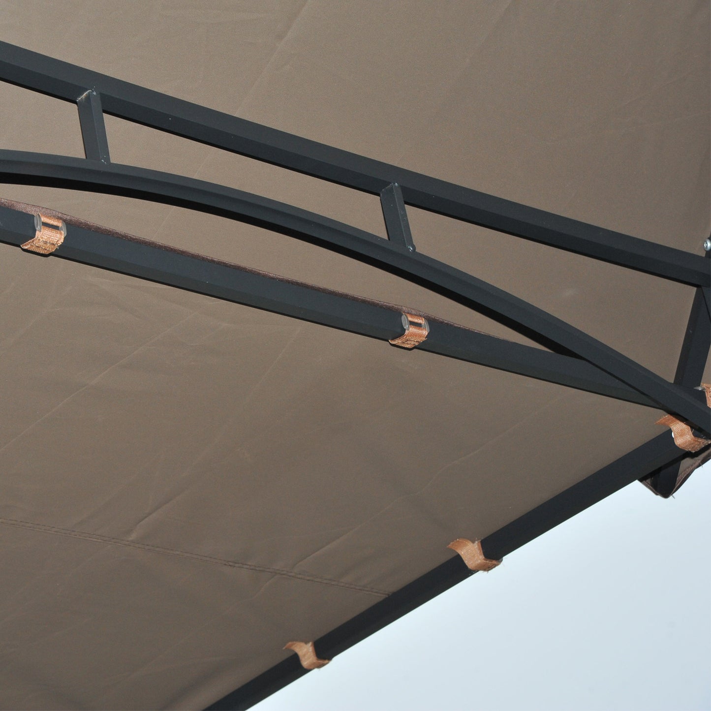 Outsunny 2.4 x 1.5 m (8' x 5') Grill Gazebo Canopy with Extendable Side Awnings, Outdoor BBQ Gazebo Shelter with 2 Side Shelves for Garden, Patio, Barbecue, Picnic, Coffee
