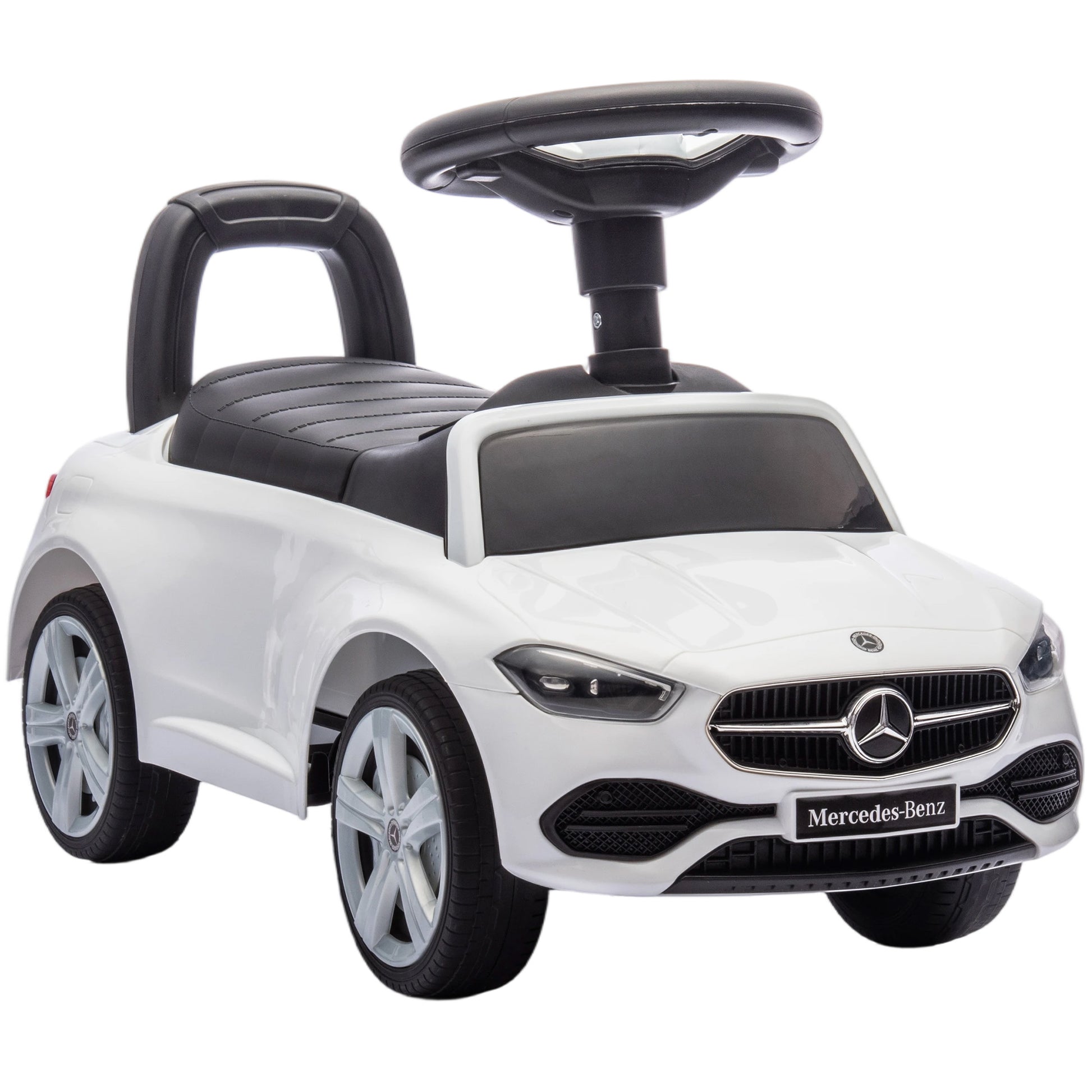 AIYAPLAY Official Mercedes-Benz Ride On Car, Foot to Floor Sliding Walker with Horn, Engine Sounds and Under-Seat Storage, White Default Title