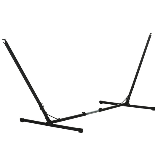 Outsunny 3.1â€“3.8m Adjustable Universal Hammock Stand Metal Frame Garden Camping Picnic Outdoor Patio Replacement â€“ Stand Only