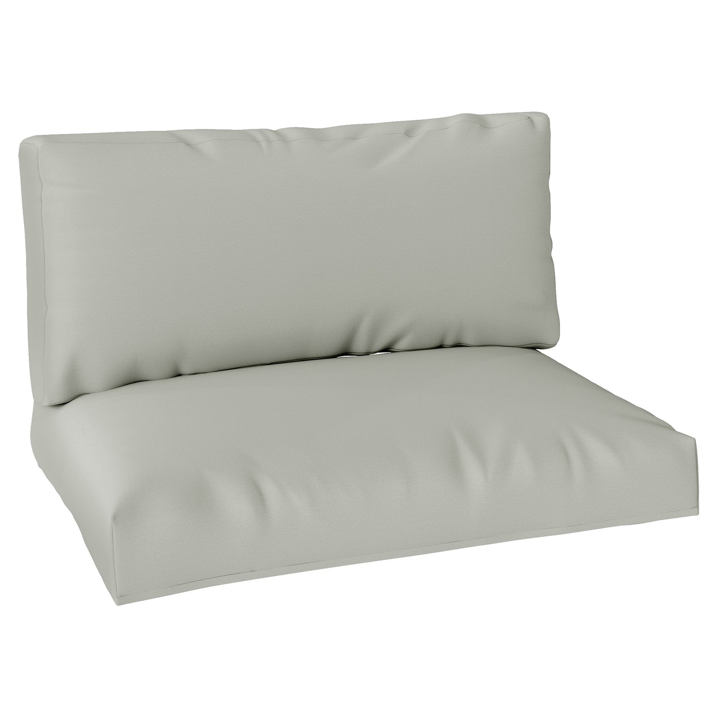 Outsunny Two Piece Seat Pallet and Back Cushions - Light Grey Default Title